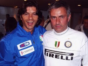 Cosco e Mourinho, con il quale ebbe un piccolo diverbio ai tempi del corso per allenatori di Coverciano