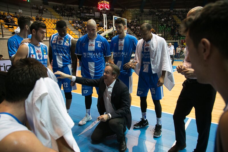 Federico Pasquini durante un timeout
