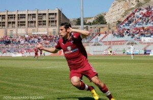 Matteo Mancosu, ancora in gol con la maglia del Trapani
