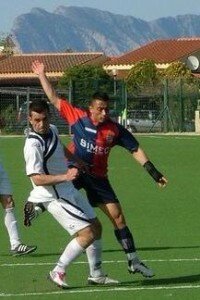 Alessandro Cadau in azione con la maglia della Torres