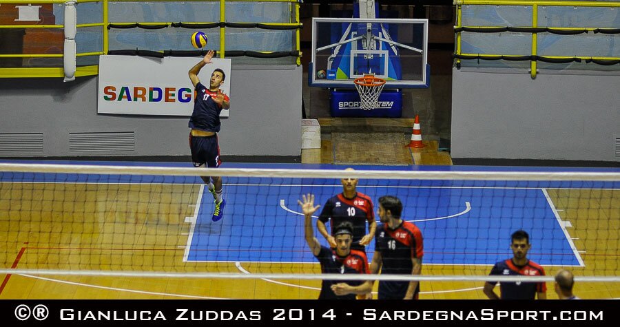 Cagliari Volley in campo al Pala Rockfeller (foto: SardegnaSport - Gianluca Zuddas)