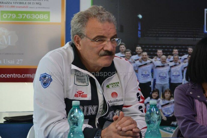 Meo Sacchetti, allenatore della Dinamo Sassari