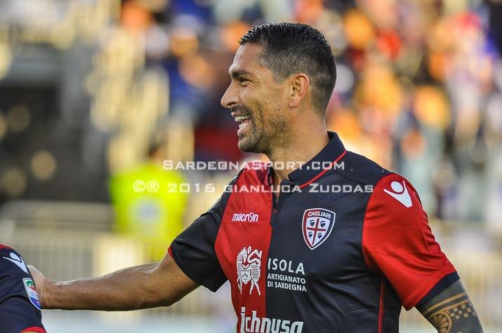 Marco Borriello, miglior marcatore del Cagliari in questa stagione (foto Gianluca Zuddas)
