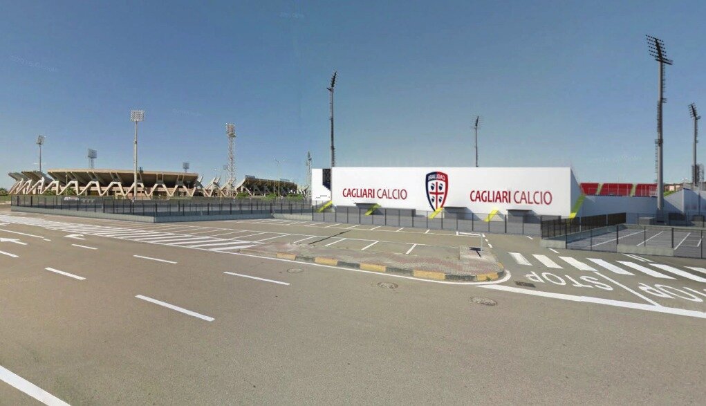 Il vecchio Sant'Elia e lo stadio provvisorio: la visuale per il 2017/2018 (foto: http://www.sardegnaambiente.it)