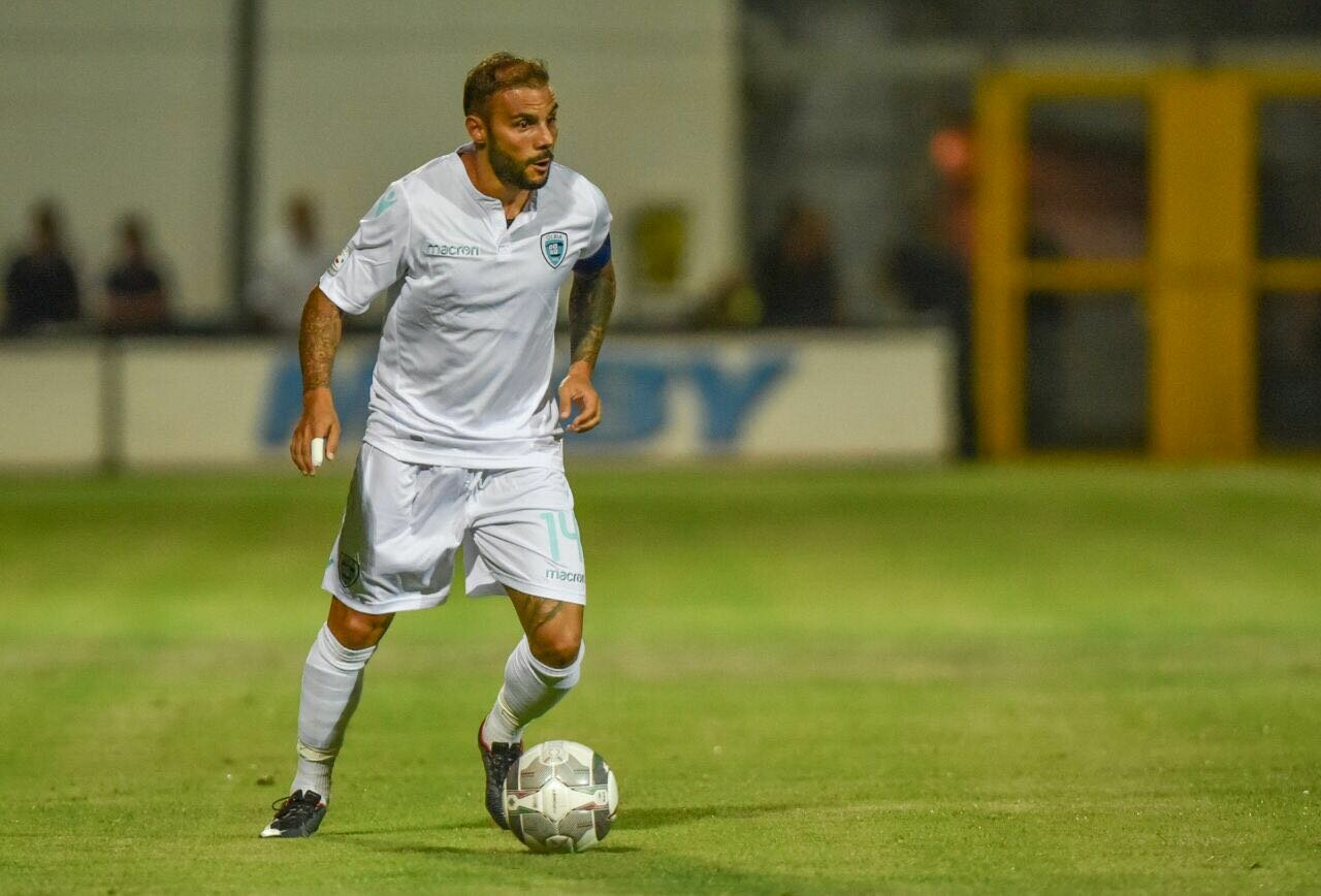 Francesco Pisano, anche oggi tra i migliori dell'Olbia